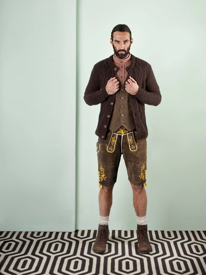 KAROHEMD SLIMFIT ROST