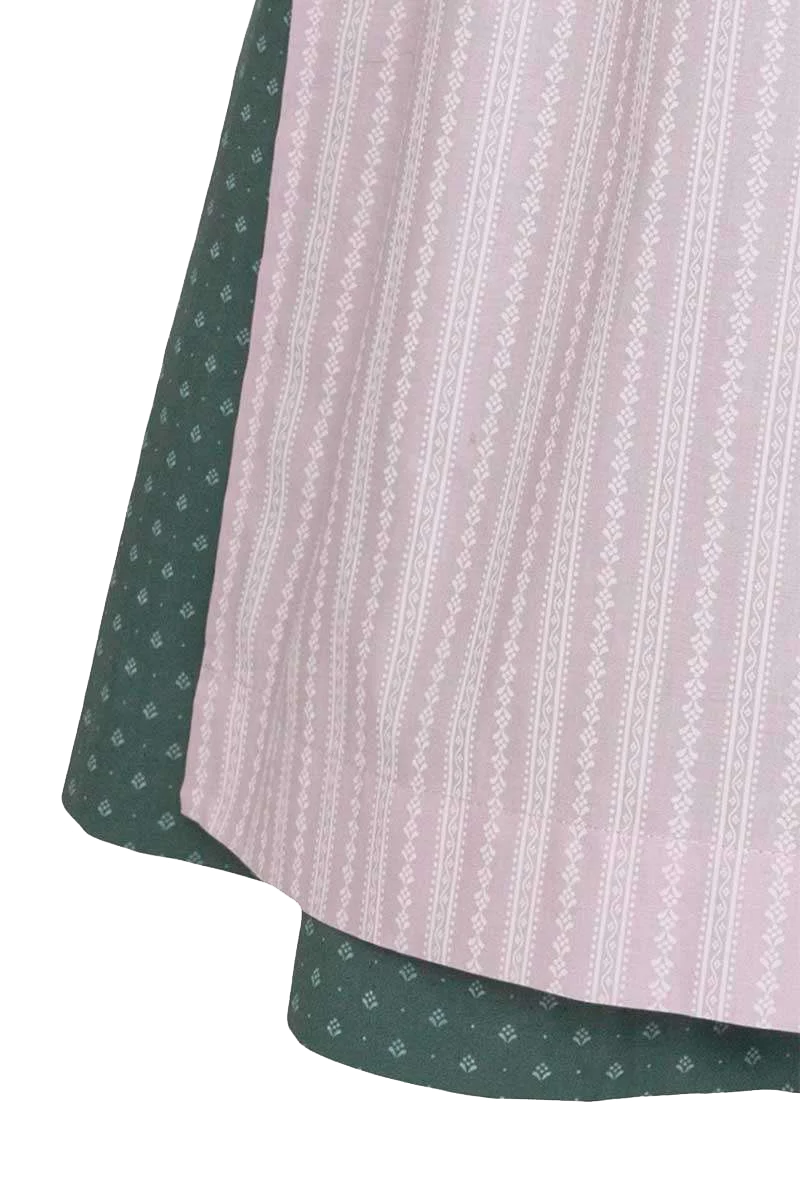 Dirndl midi hochgeschlossen mit Brosche