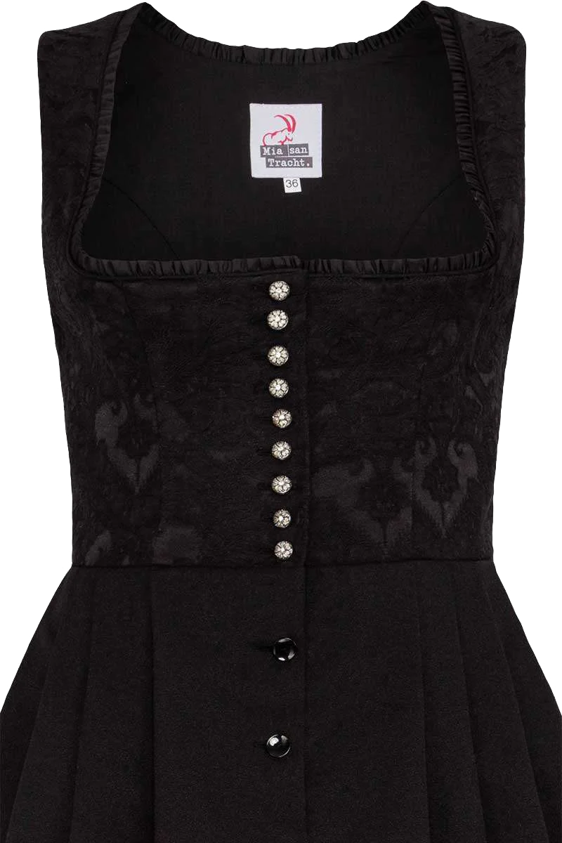 Dirndl ohne Schürze mit Brokat Optik