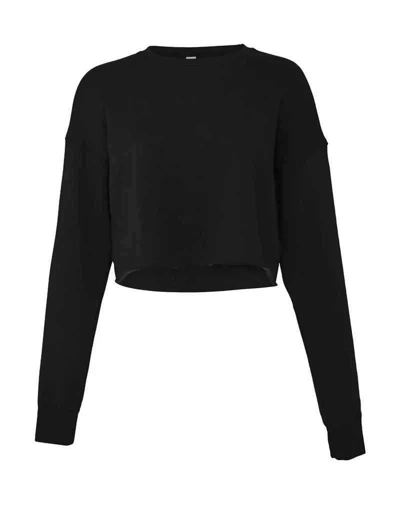 Damen Kurzarm Fleece Crew