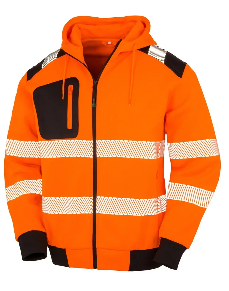 Wiederverwertbarer Robuster Sicherheits-Hoodie mit Reißverschluss
