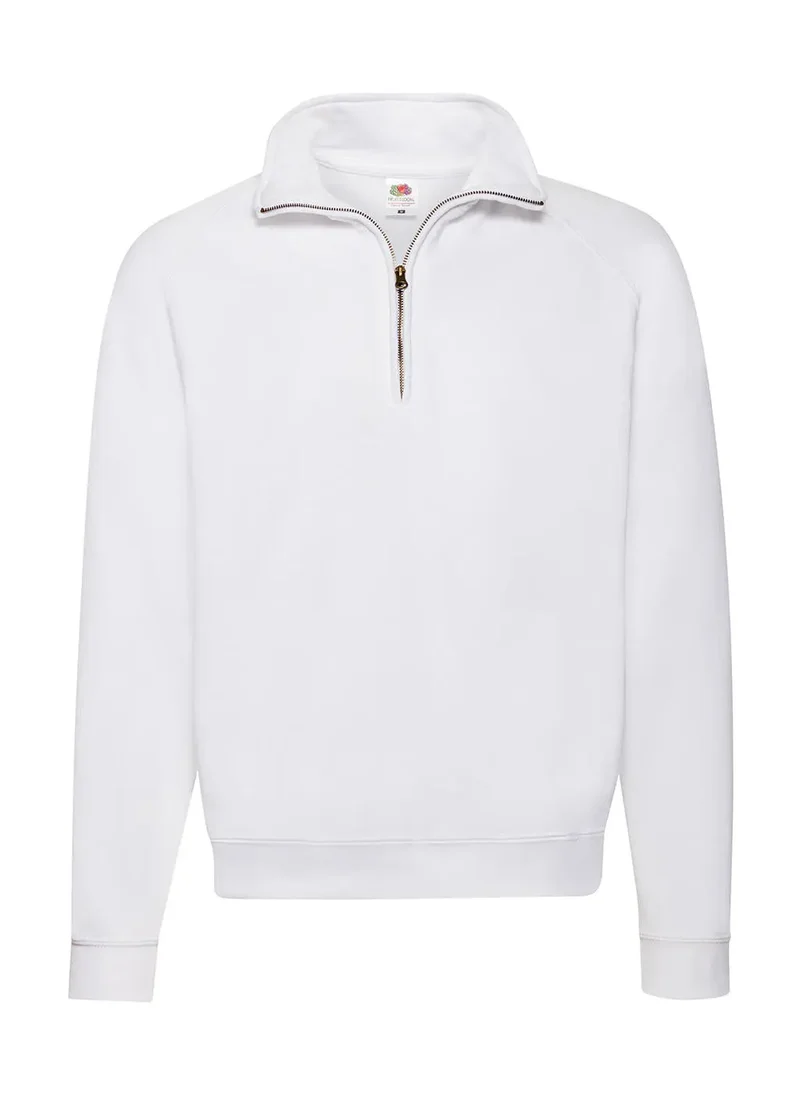 Klassisches Sweatshirt mit Reißverschluss am Hals