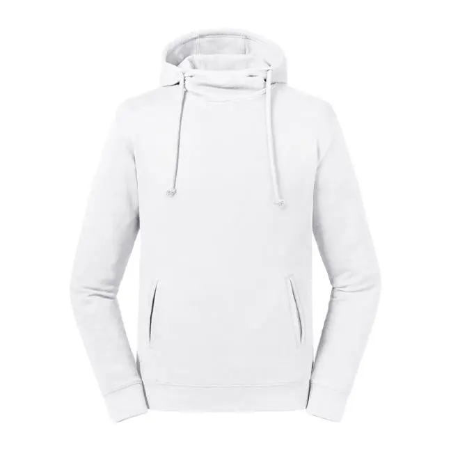 Hochwertiges Bio-Sweatshirt mit Stehkragen und Kapuze