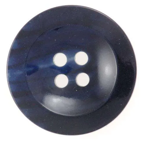 Knopf Meliert Blau – Kunststoffknopf KBL-44