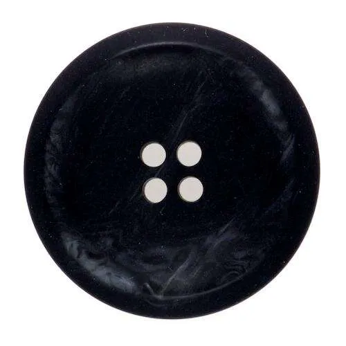 Knopf mit Schimmer Schwarz – Kunststoffknopf KS-27