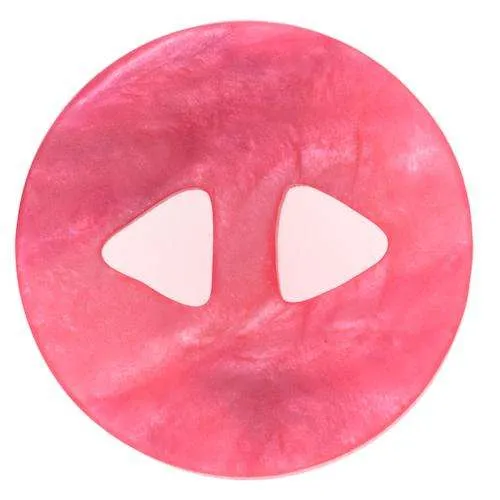 Knopf Perlmuttschimmer Rosa – Perlmuttimitatknopf KROS-135