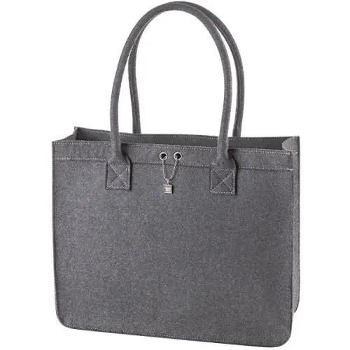 Anthrazitfarbener City-Shopper ModernClassic - Stilvolle und Geräumige Einkaufstasche