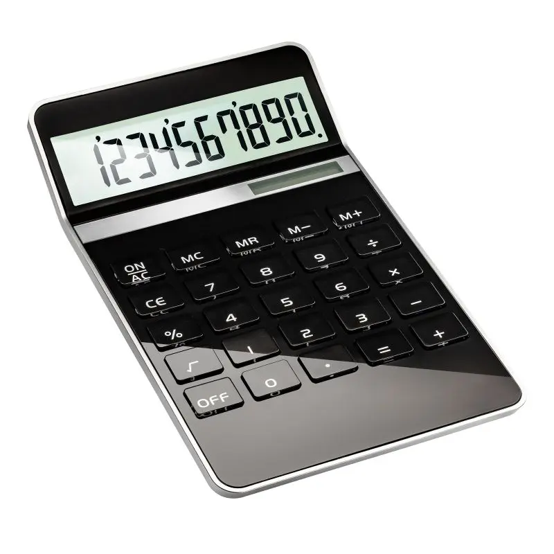 REEVES-NEAPEL Solar-Taschenrechner in Schwarz: Effizient, Umweltfreundlich & Modern