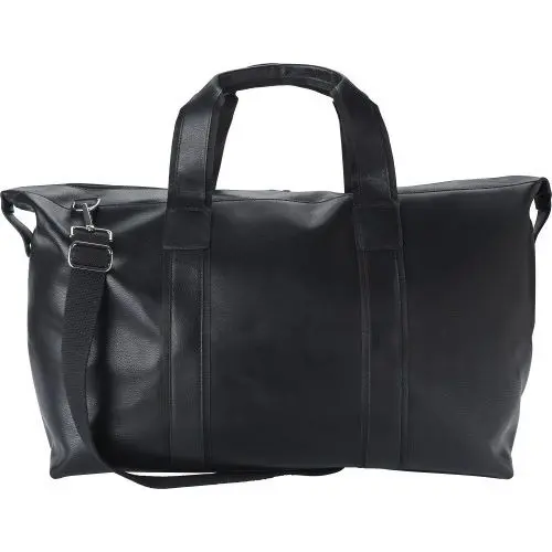 Leder-Sporttasche Noah - schwarz, elegant und robust, ideal für Fitness und Reisen