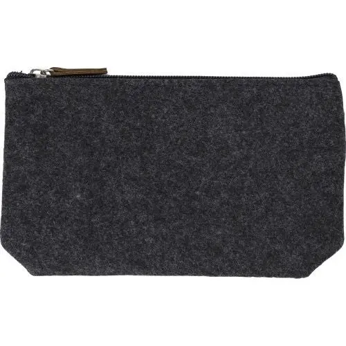 Lucy rPET-Filz Kosmetiktasche in Grau - Öko-Freundlich & Chic, 100 Zeichen