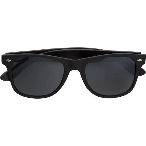 Schwarze Jaxon Sonnenbrille mit ABS und Bambus – Modern & Umweltfreundlich