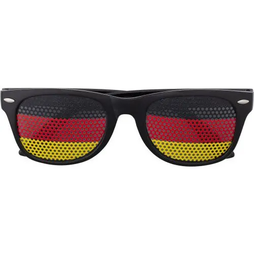 Lexi Fan-Sonnenbrille aus Plexiglas in Schwarz-Rot – stylisch & auffällig