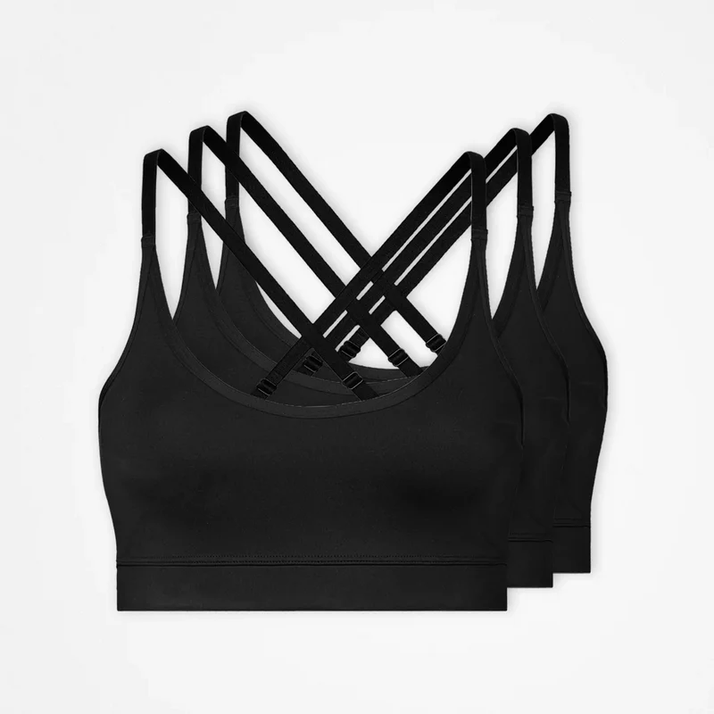 Sport-BH X Back | Schwarz