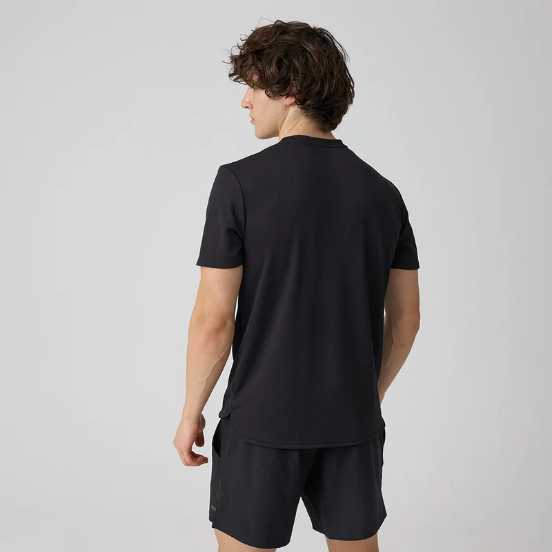 Trainingsshirt Mesh Herren | Schwarz