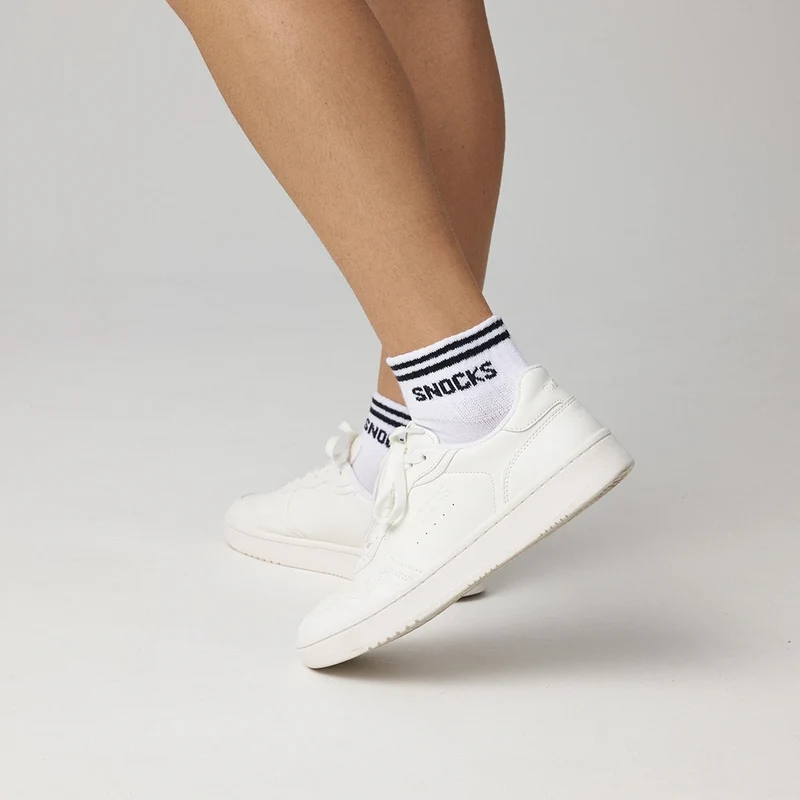 Retro Sneaker Socken | Grau (Streifen)