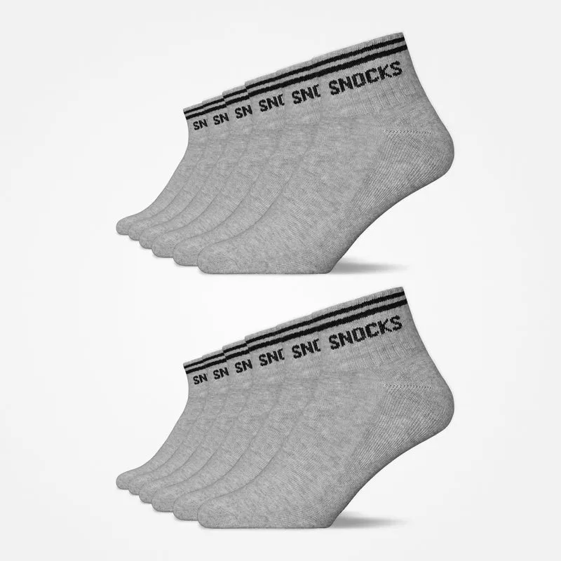 Retro Sneaker Socken | Grau (Streifen)