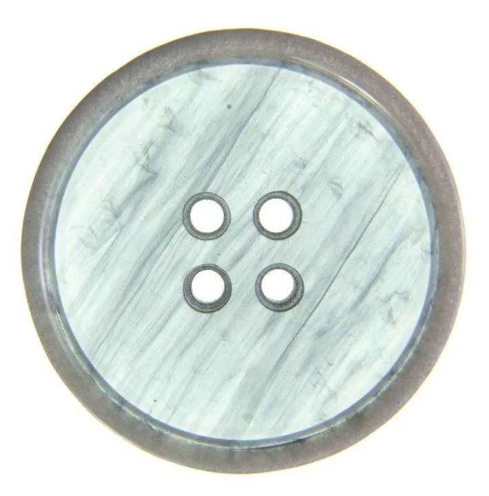 Hornimitatknopf Blau 4-Loch-Knopf – Blazer- und Sakkoknopf KBL-209