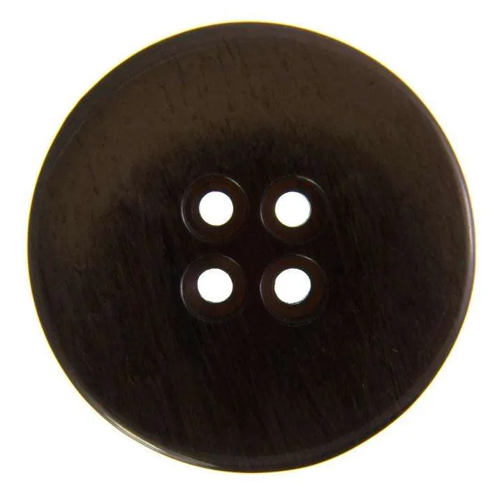 Hornimitatknopf Braun 4-Loch-Knopf – Mantelknopf KBR-212
