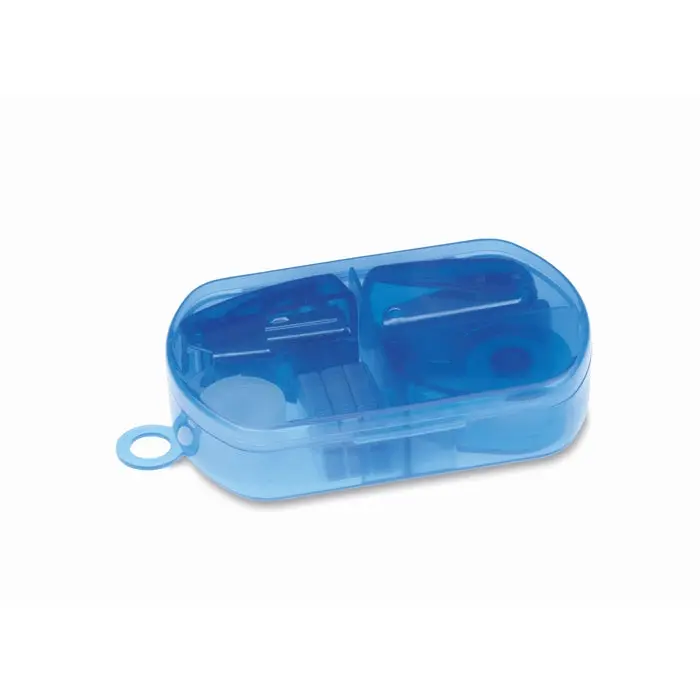 BUROBOX Büroset in Box - Transparent Blau, Praktisch & Elegant