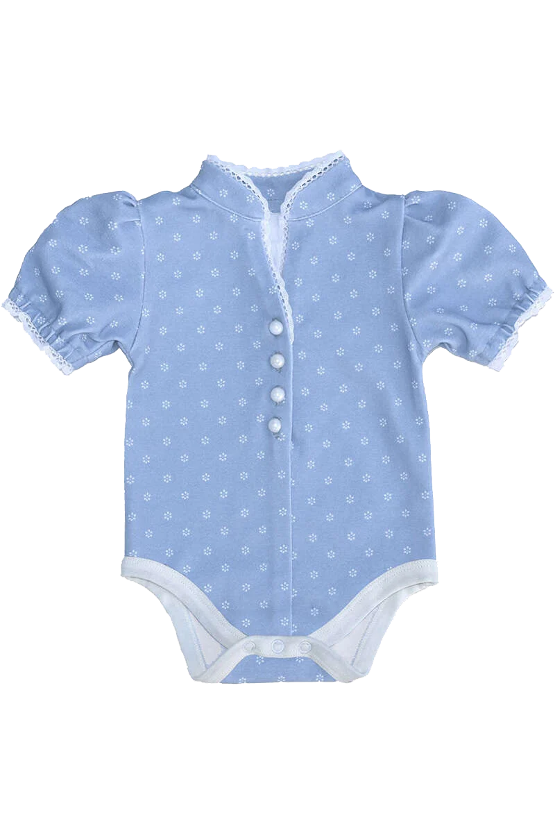 Mädchen Baby-Body kurzarm Blümchenmuster