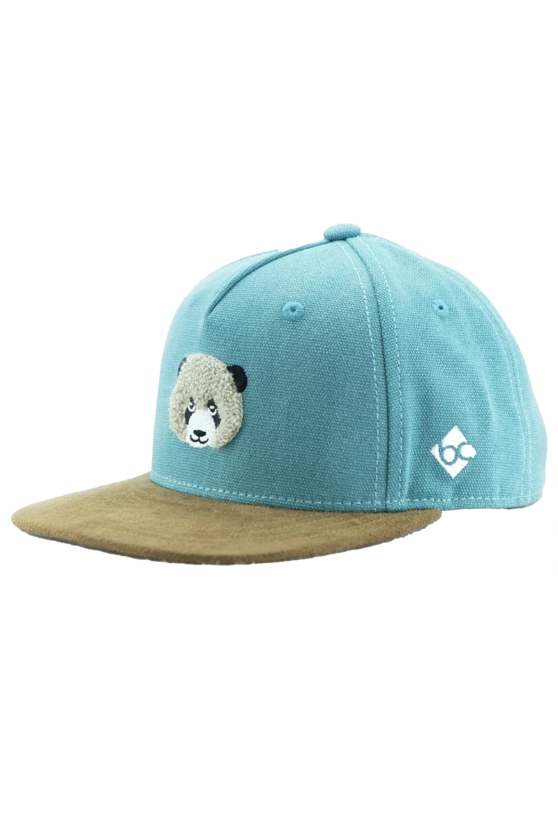 Kinder Snapback Cap Panda Teddy-Stick