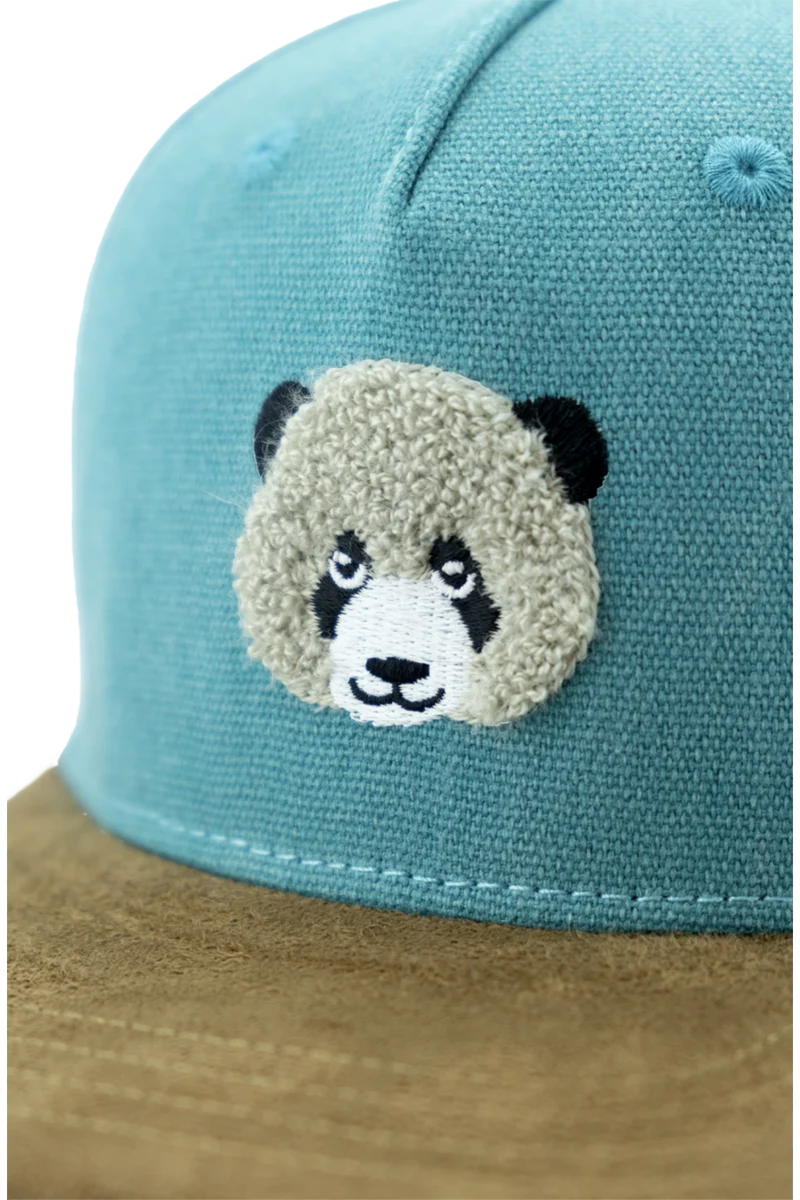 Kinder Snapback Cap Panda Teddy-Stick