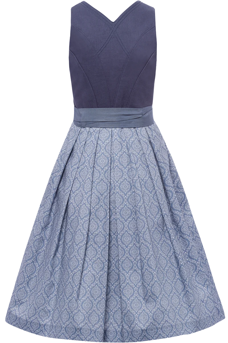 Leinendirndl lang mit Herzausschnitt
