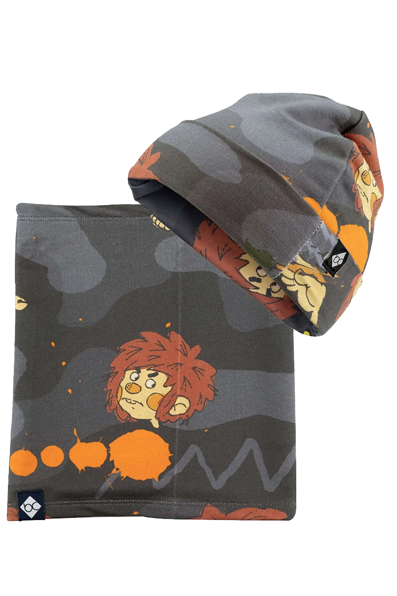 Kinder Set Mütze und Schal Pumuckl