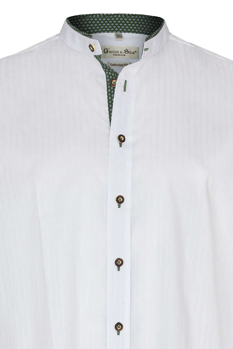 Trachtenhemd Stehkragen tailored fit