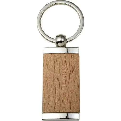 Metall & Holz Schlüsselanhänger Jennie - Braun - Stilvoll & Langlebig