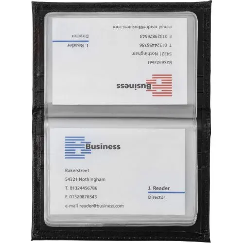 Black Faux Leather Credit Card Wallet Bethany - Stylish, Durable, Compact, and Secure Card Holder