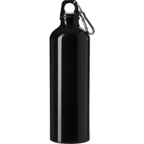 Gio Aluminium-Trinkflasche - Elegantes Schwarz, Robust, 750 ml