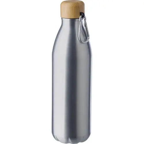Lucetta Aluminium Trinkflasche in Silber - Stilvoll & Öko-Freundlich, 650 ml