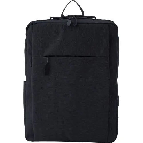 Carlito 600D Polyester Rucksack in Schwarz – Elegant und Funktionell