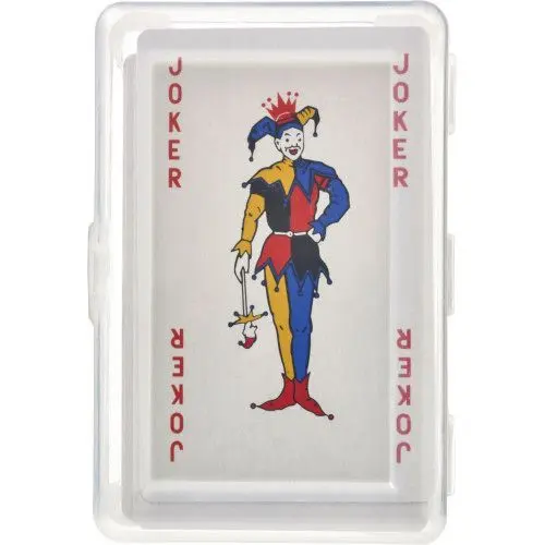 Victoria Kartenspiel in transparenter PET Box - Rot, Sichtbarer Charme