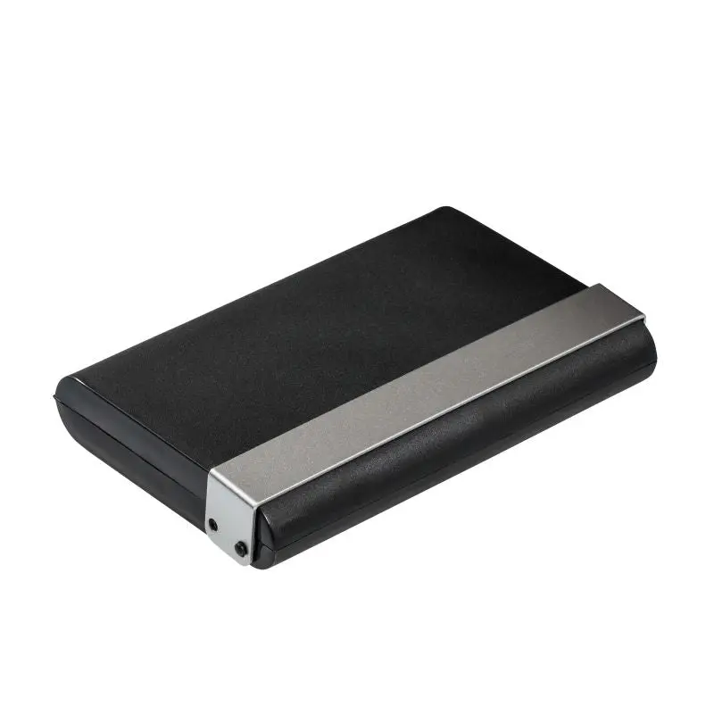 REFLECTS-RESENDE Kartenbox in Schwarz-Silber - Elegant & Sicher