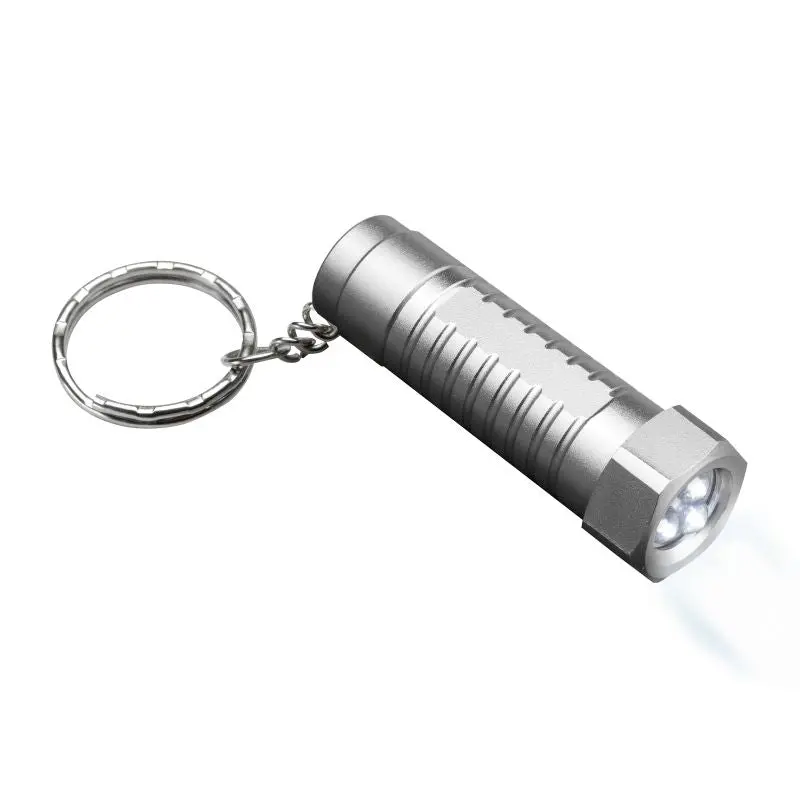 LED-Schlüsselanhänger REFLECTS-FRAMERIES - Silber Praktisches Accessoire mit integrierter LED