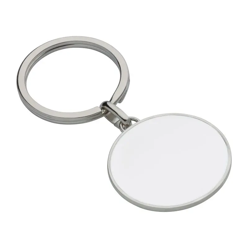 Schlüsselanhänger REFLECTS-LONDON, elegant in Silber-Weiß, robust und chic