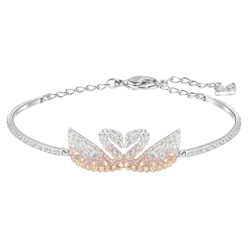 Swarovski Armreif Damen Iconic Swan Mehrfarbig Silberfarben 5256264