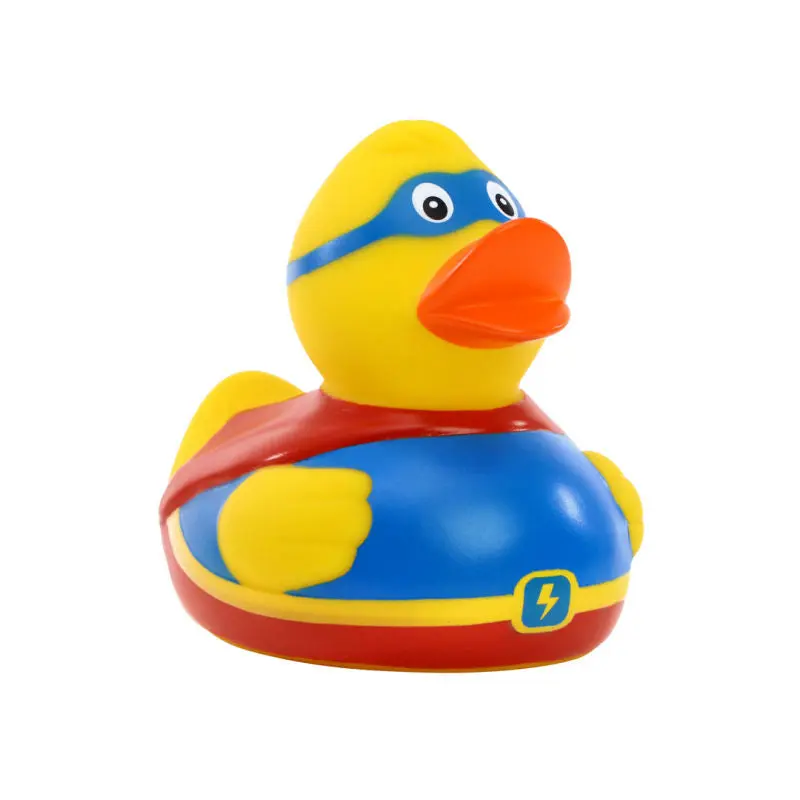 Schnabels Quietsche-Ente Superduck in Bunt - Heroisches Superhelden-Spielzeug