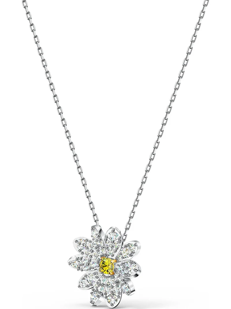 Swarovski Kette mit Anhänger 5512662/5538076 Eternal Flower, gelb,