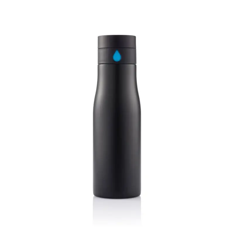Aqua Hydrationsflasche Auslaufsicher in Schwarz-Blau - Sportlich & Sicher