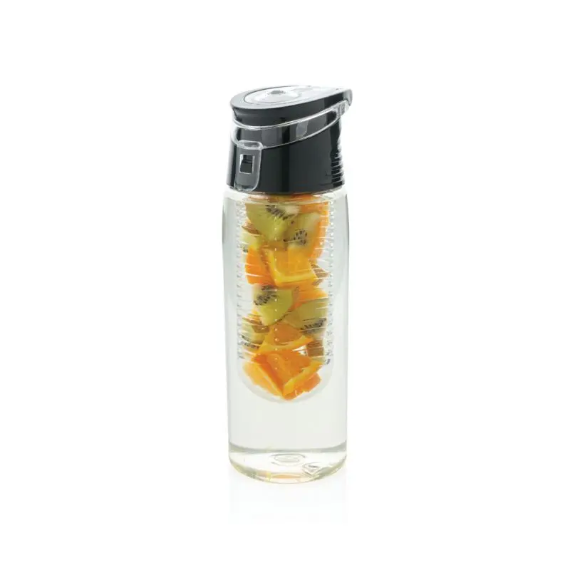 Aromaflasche 400 ml, Transparent mit Grauem Verschluss, Praktisch für Infusionen