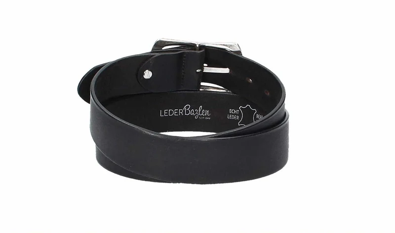 Leder Bazlen Gürtel schwarz