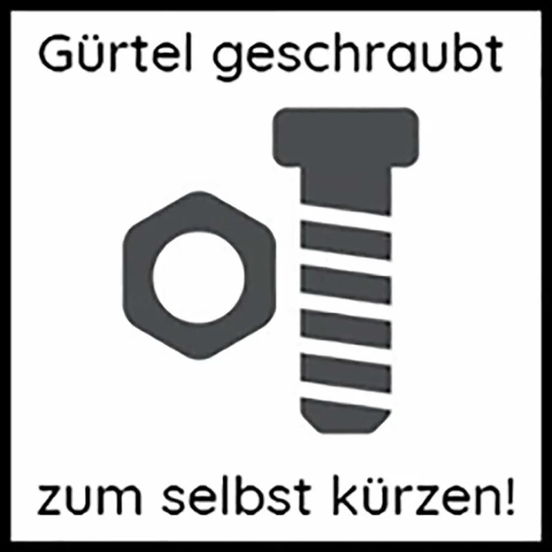 Leder Bazlen Gürtel schwarz