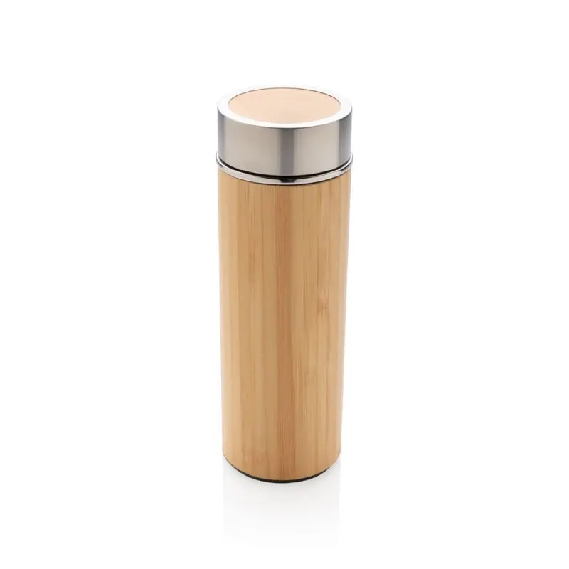 Auslaufsichere Bambus-Vakuumflasche 650 ml, Braun, Thermisch & Stilvoll