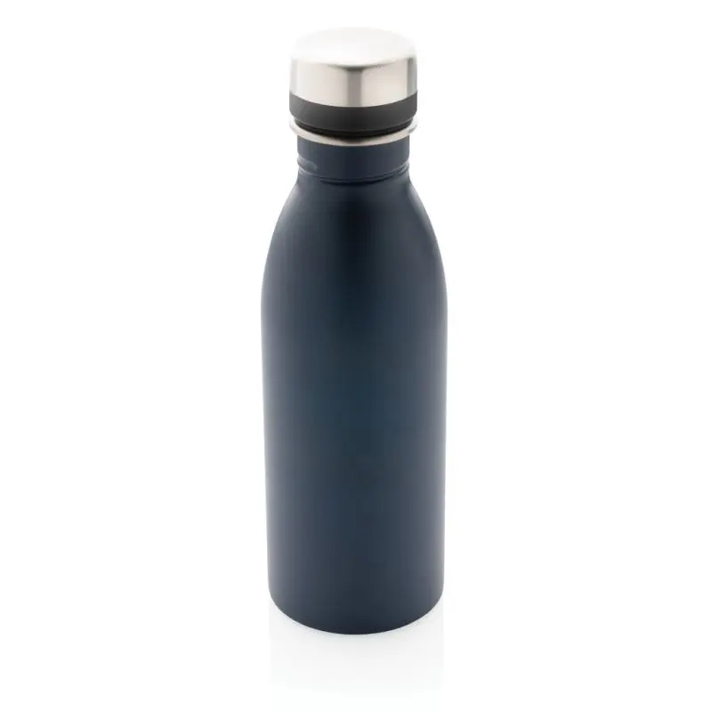 Deluxe Navyblaue Wasserflasche aus recyceltem Edelstahl, RCS-zertifiziert