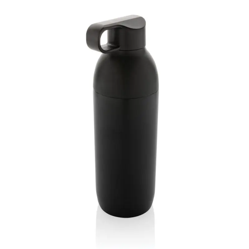 Schwarz Flow 500ml RCS-Recycled Vakuum-Edelstahlflasche