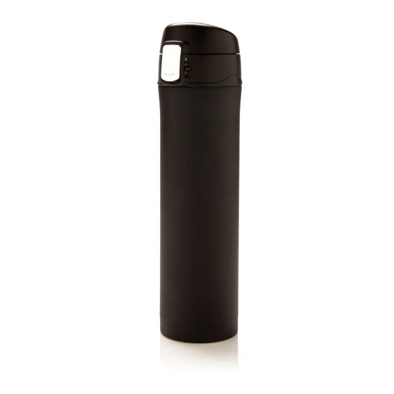 Schwarz Easy Lock 500ml RCS-Recycled Vakuum-Flasche, umweltfreundlich