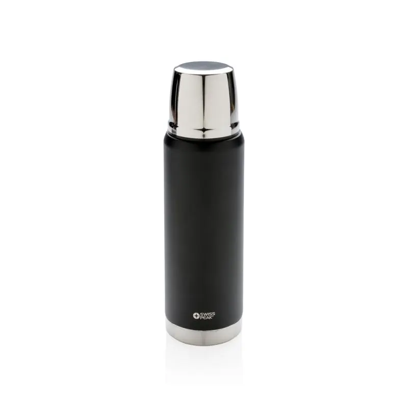 Swiss Peak Elite 0.5l Kupfer Vakuum Flasche - Schwarz - Doppelwandige Edelstahl Thermoflasche